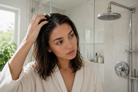 Scalp Detox: removing build-up from product residue and hard water for a healthier scalp