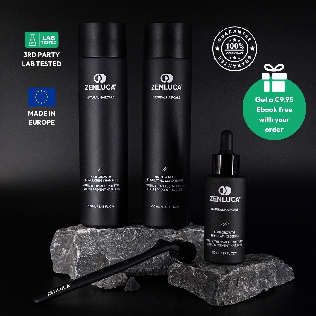 ZENLUCA Hair Growth Stimulating Full Range Set, third-party lab tested and made in Europe