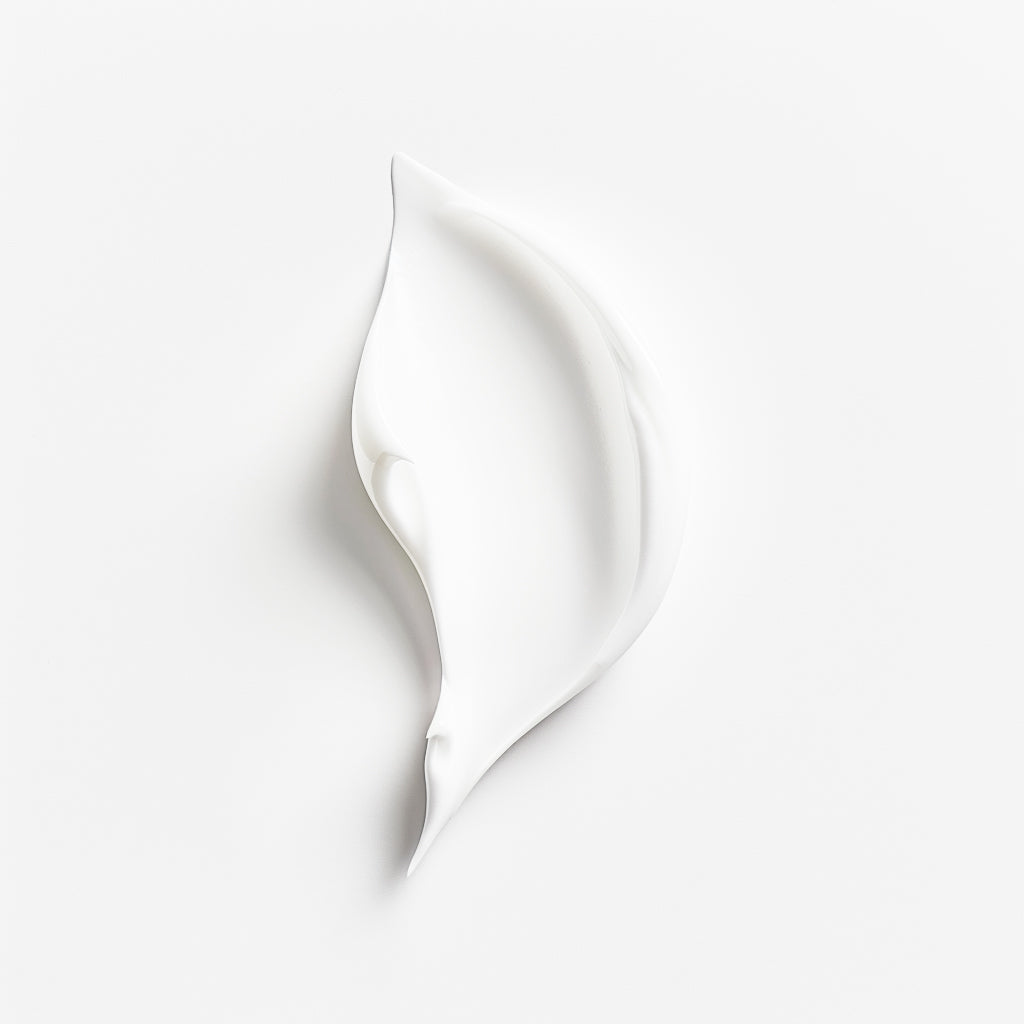 Close-up texture of ZENLUCA Hair Growth Stimulating Conditioner, a lightweight natural cream formula