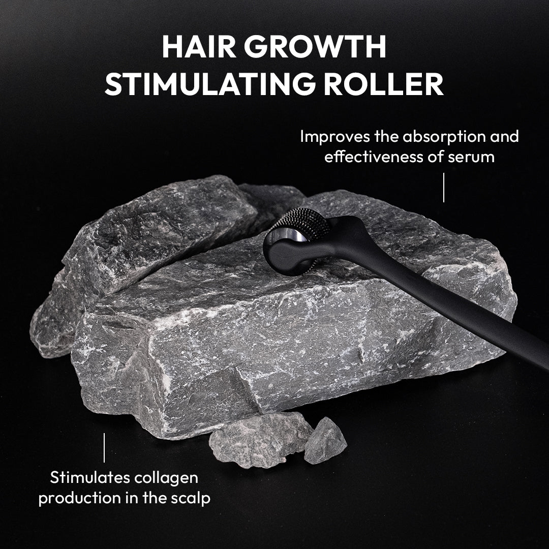 ZENLUCA Hair Growth Stimulating Roller, improves serum absorption and stimulates collagen production in the scalp
