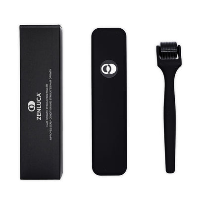 ZENLUCA Hair Growth Stimulating Roller with travel case and packaging box, improves scalp condition and stimulates hair growth