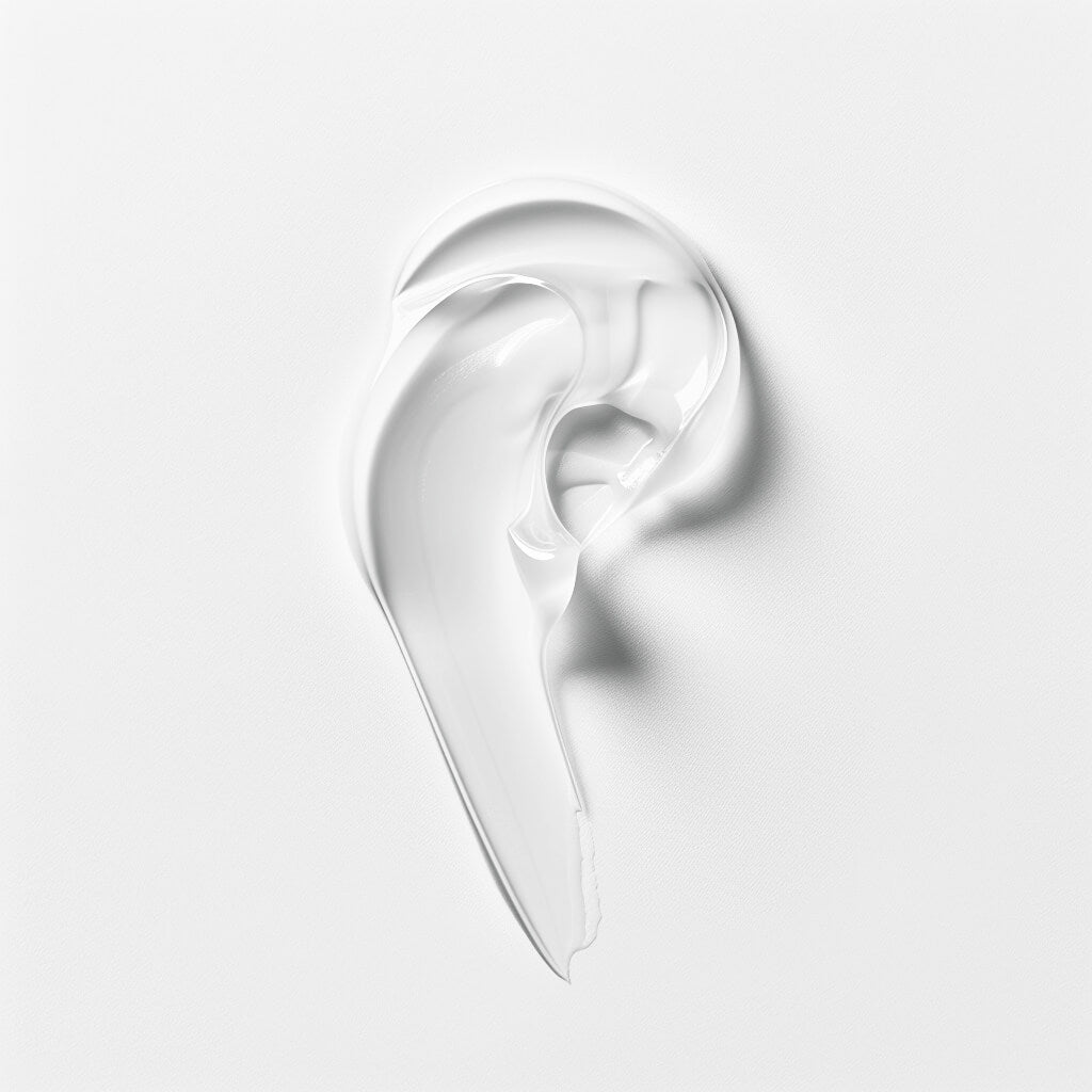 Close-up texture of ZENLUCA Hair Growth Stimulating Shampoo, a lightweight natural gel formula