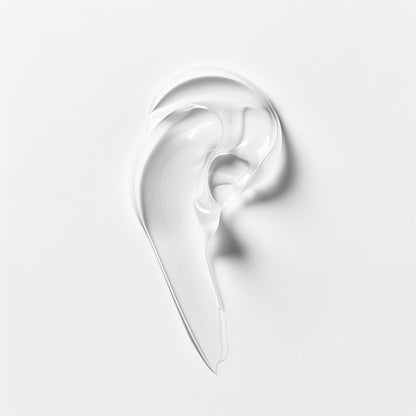 Close-up texture of ZENLUCA Hair Growth Stimulating Shampoo, a lightweight natural gel formula