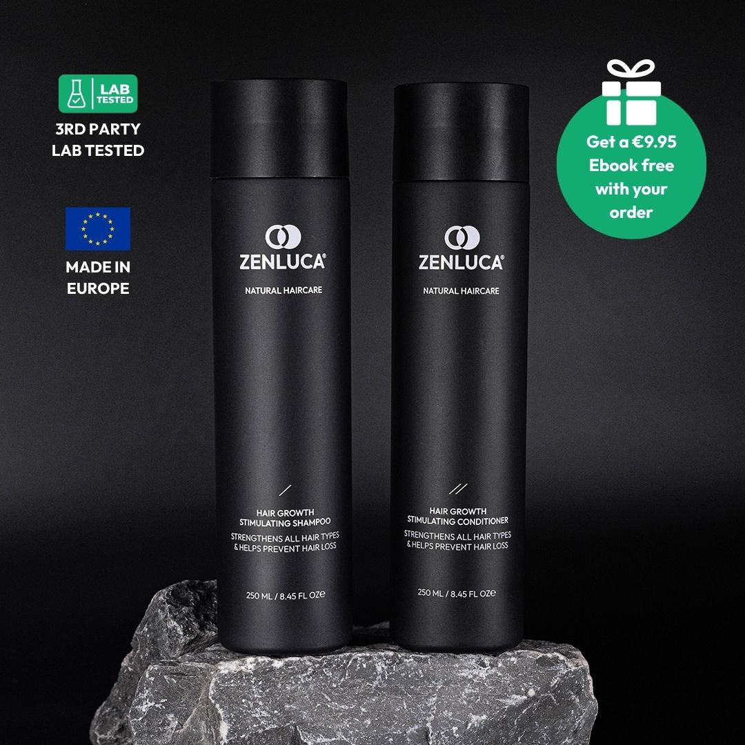 ZENLUCA Hair Growth Stimulating Shampoo & Conditioner Set, third-party lab tested and made in Europe