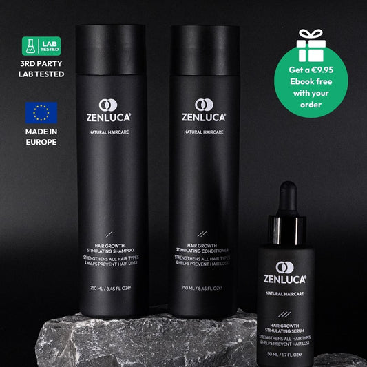 ZENLUCA Hair Growth Stimulating Signature Set, third-party lab tested and made in Europe